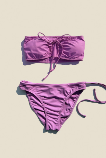 Verre 베르 Mahalo Tubetop bikini Lavender
